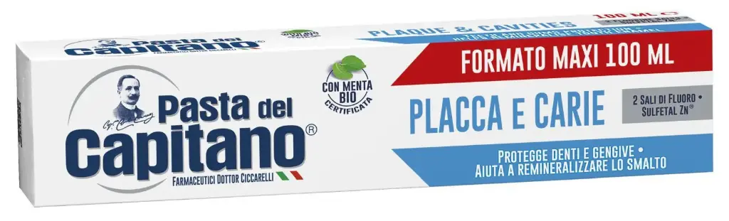 Pasta del Capitano placca e carie 100ml