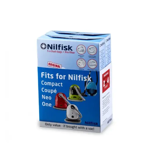 Staubbeutel 5er Pack zu Nilfisk Staubsauger Neo